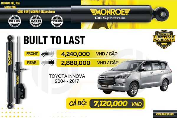 Phuộc giảm xóc MONROE – Toyota Innova 2004 – 2017 – Auto Parts 24